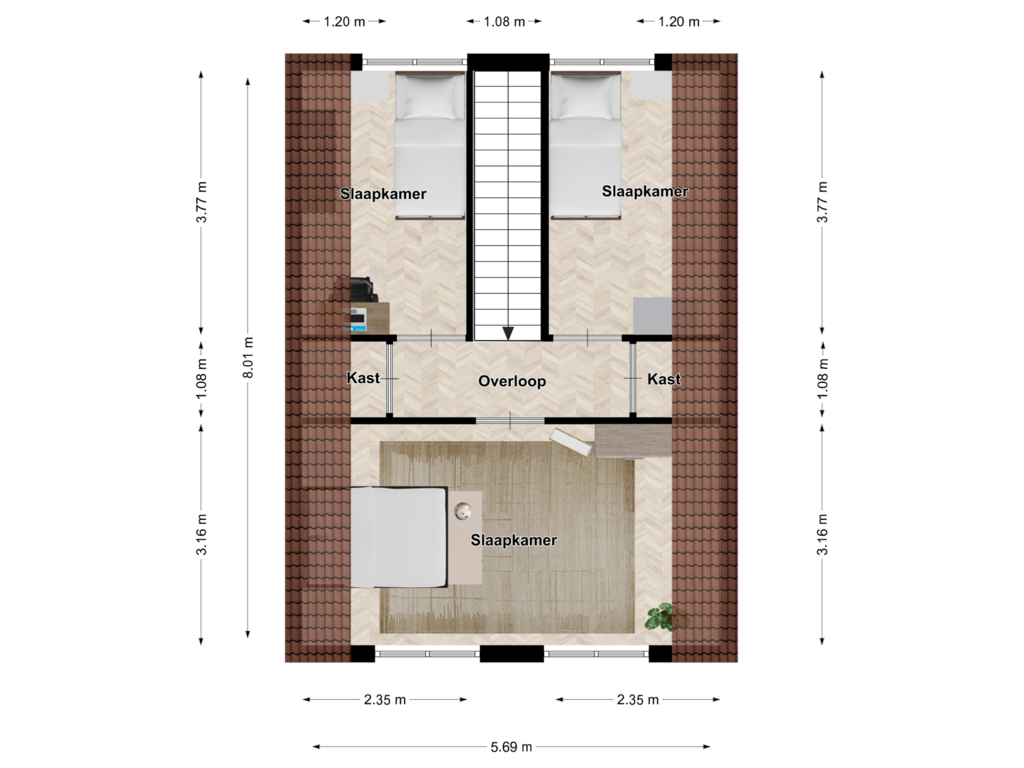 Bekijk plattegrond van Eerste verdieping van Scholthuizen 23