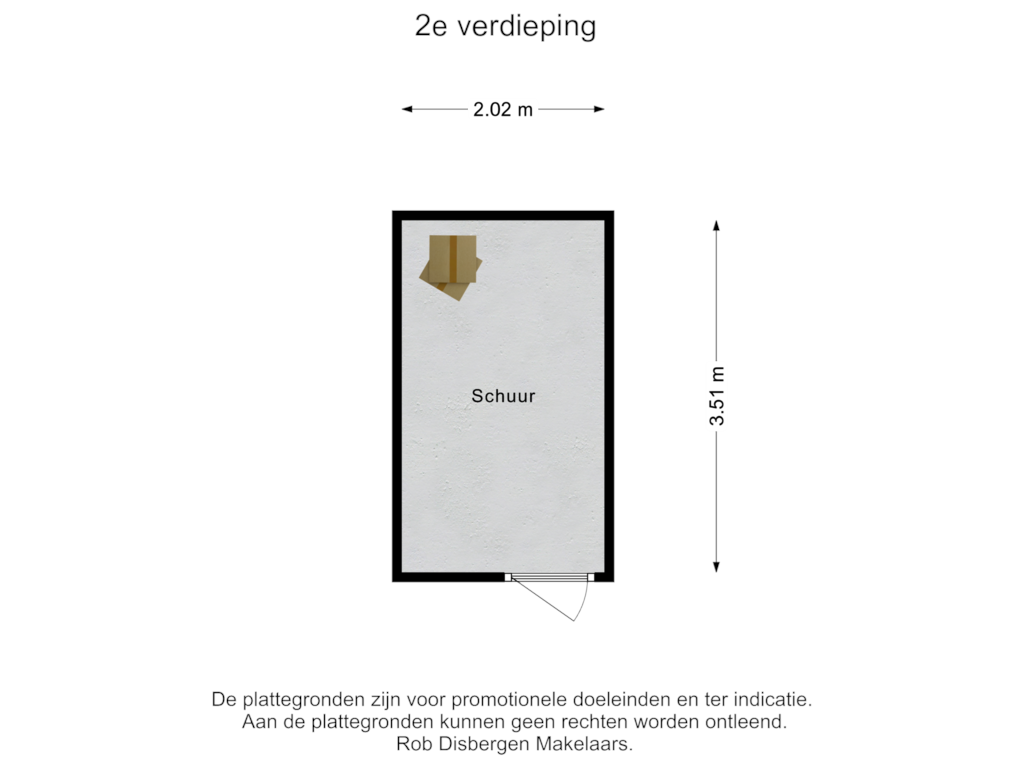 View floorplan of Schuur of Boksdoornstraat 68