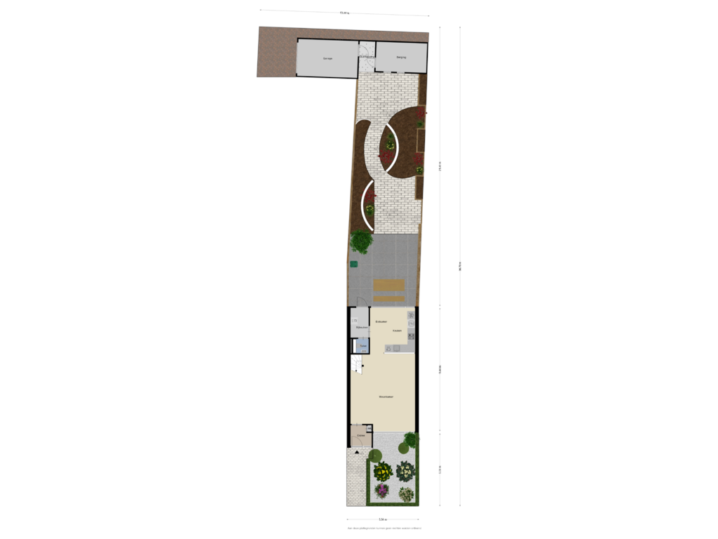 View floorplan of Begane grond_Tuin of Roesmontstraat 12