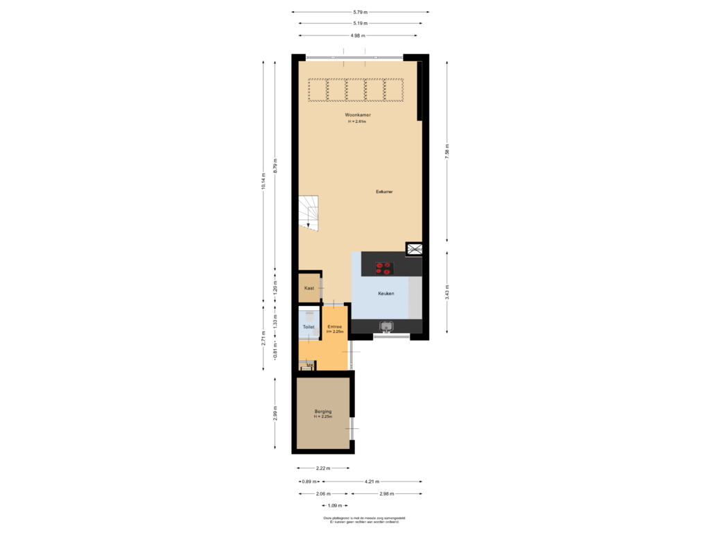 View floorplan of Begane grond of Geerbron 28