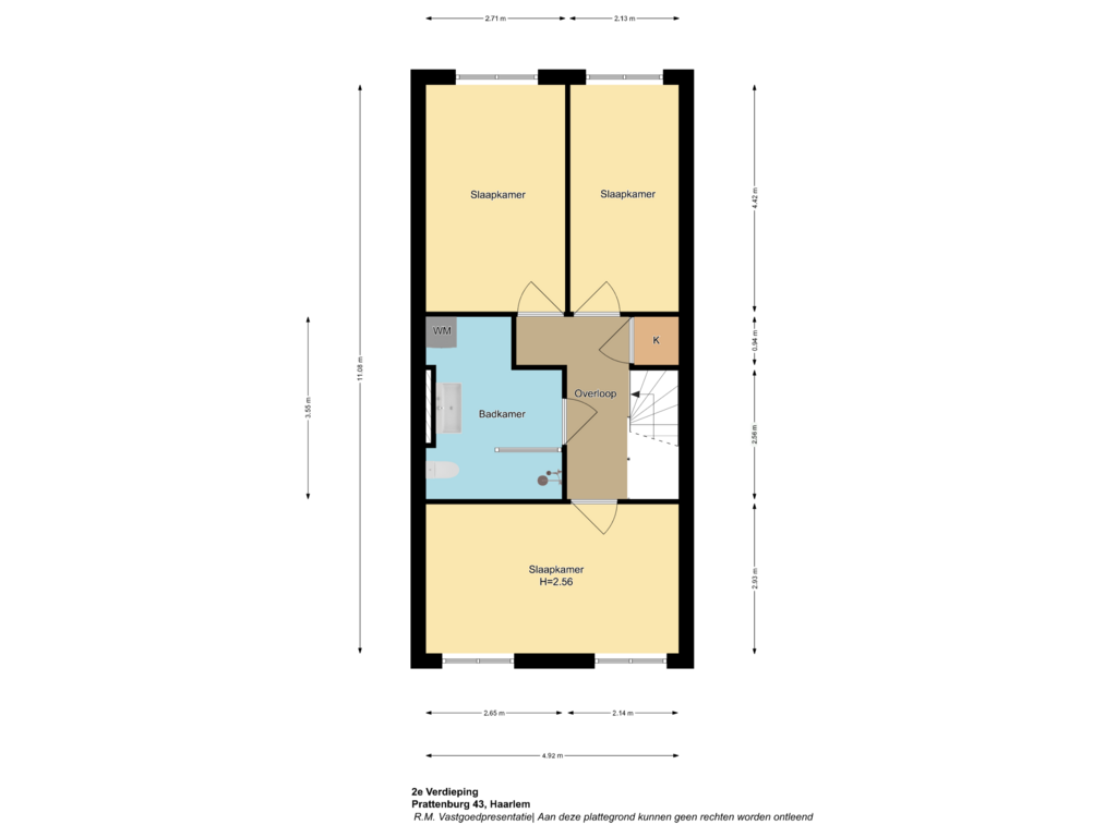 Bekijk plattegrond van 2e Verdieping van Prattenburg 43