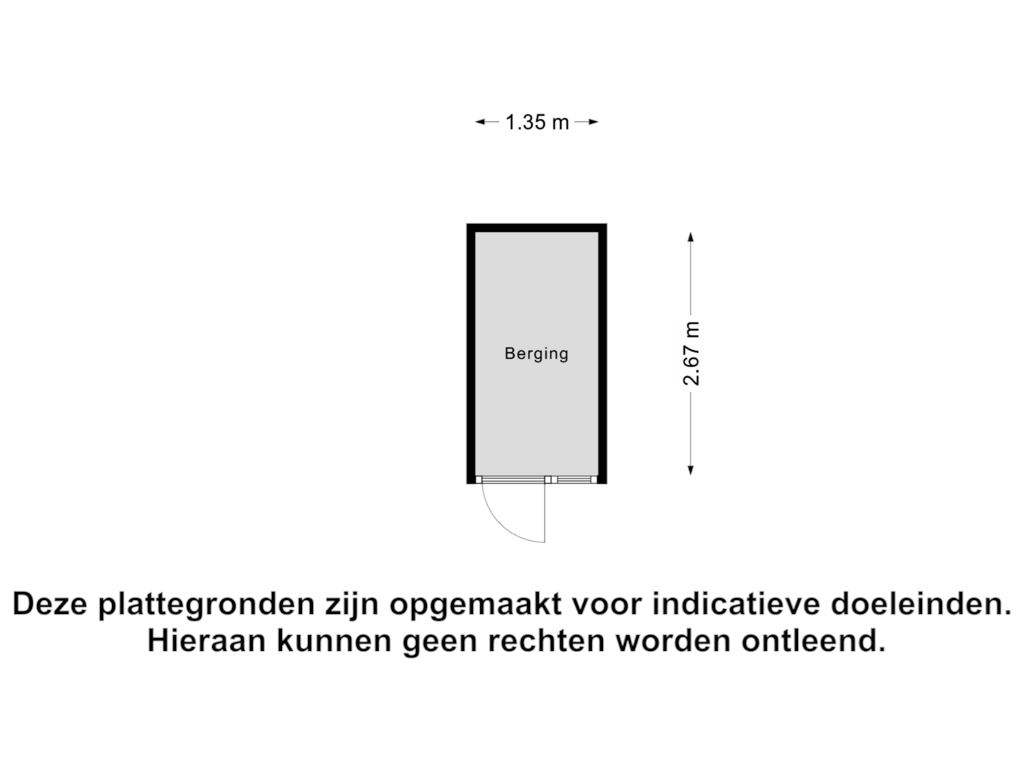 View floorplan of Berging of Oterleekstraat 14