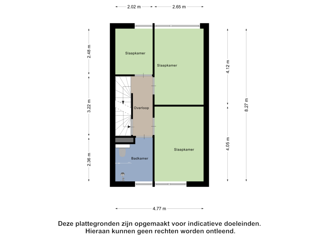 Bekijk plattegrond van Eerste Verdieping van Schermeerstraat 3