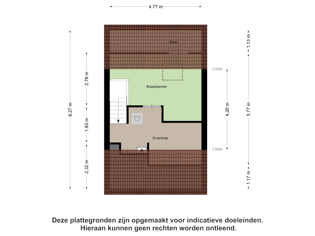 Bekijk plattegrond van Tweede Verdieping van Schermeerstraat 3