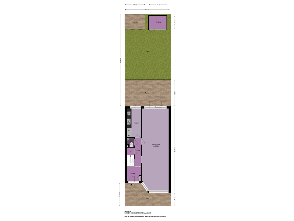 Bekijk plattegrond van Situatie van Bos en Hovenstraat 6