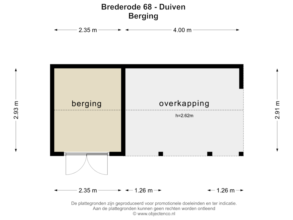 View floorplan of Berging of Brederode 68