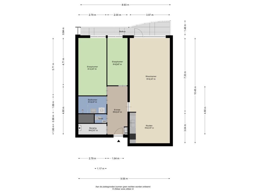 Bekijk plattegrond van Appartement van Den Uylsingel 135