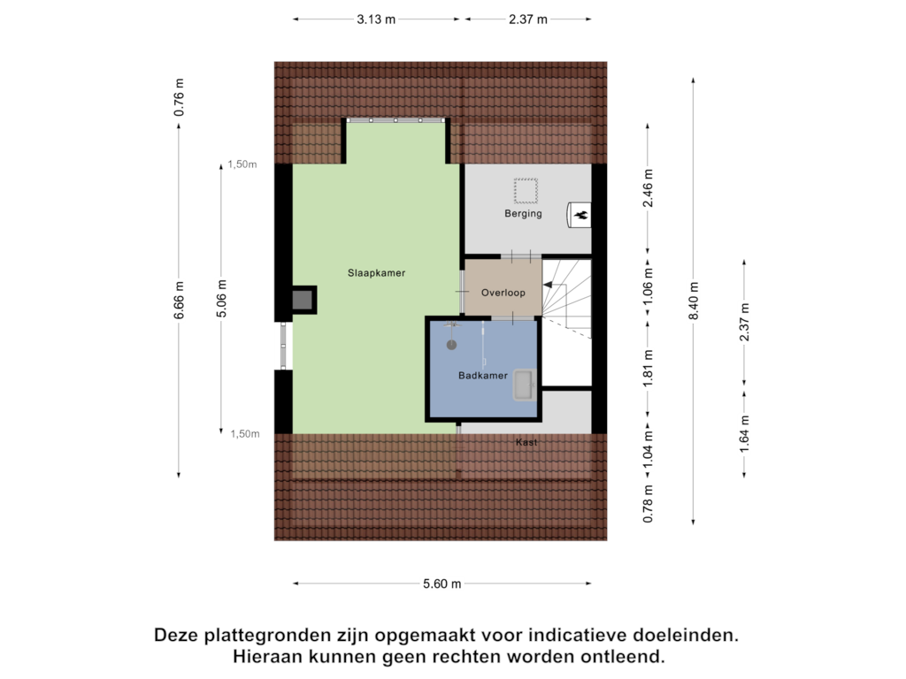 Bekijk plattegrond van Tweede Verdieping van Vicarije 15