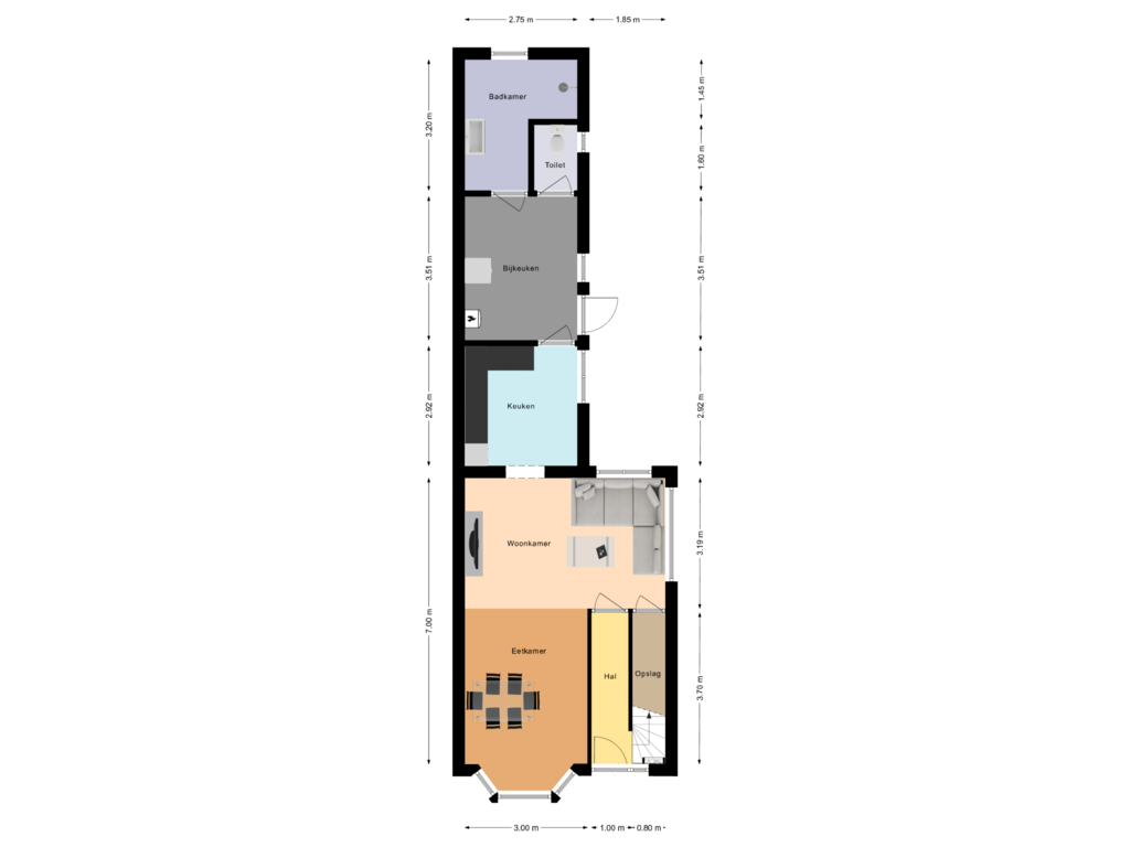 Bekijk plattegrond van floor 0 van Badhuisweg 2