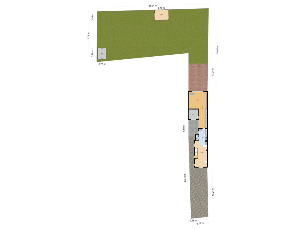 View floorplan of Situatie of Zandweg 35