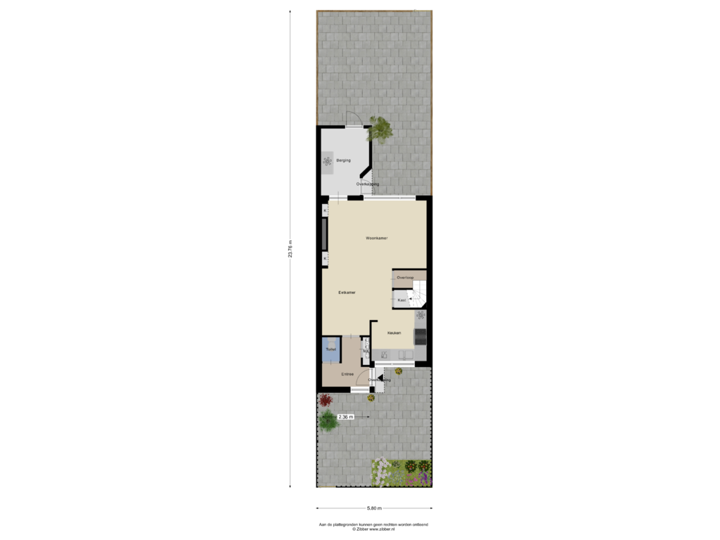 Bekijk plattegrond van Begane grond_tuin van Gootepad 14