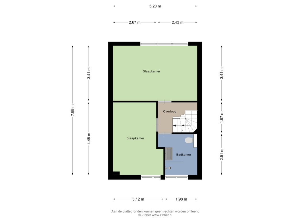 Bekijk plattegrond van Eerste Verdieping van Gootepad 14