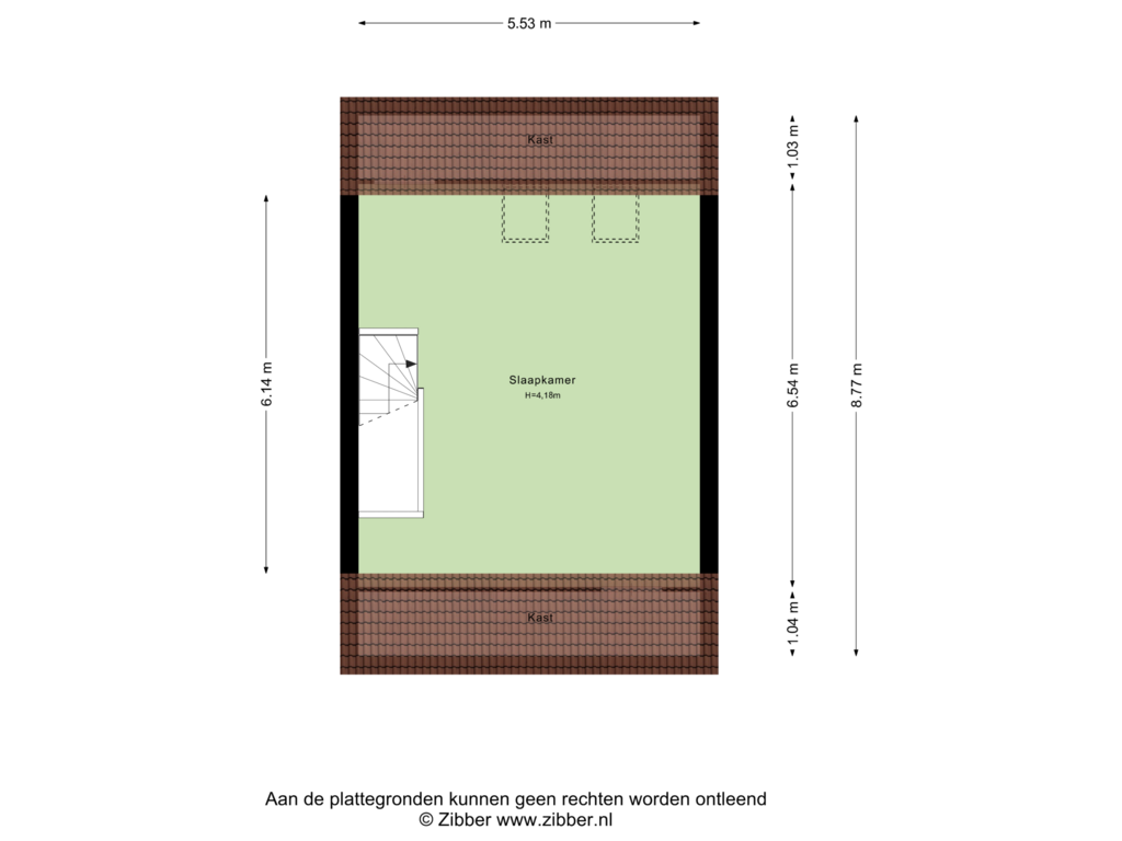 Bekijk plattegrond van Tweede verdieping van Mr G Groen van Prinstererlaan 1-G