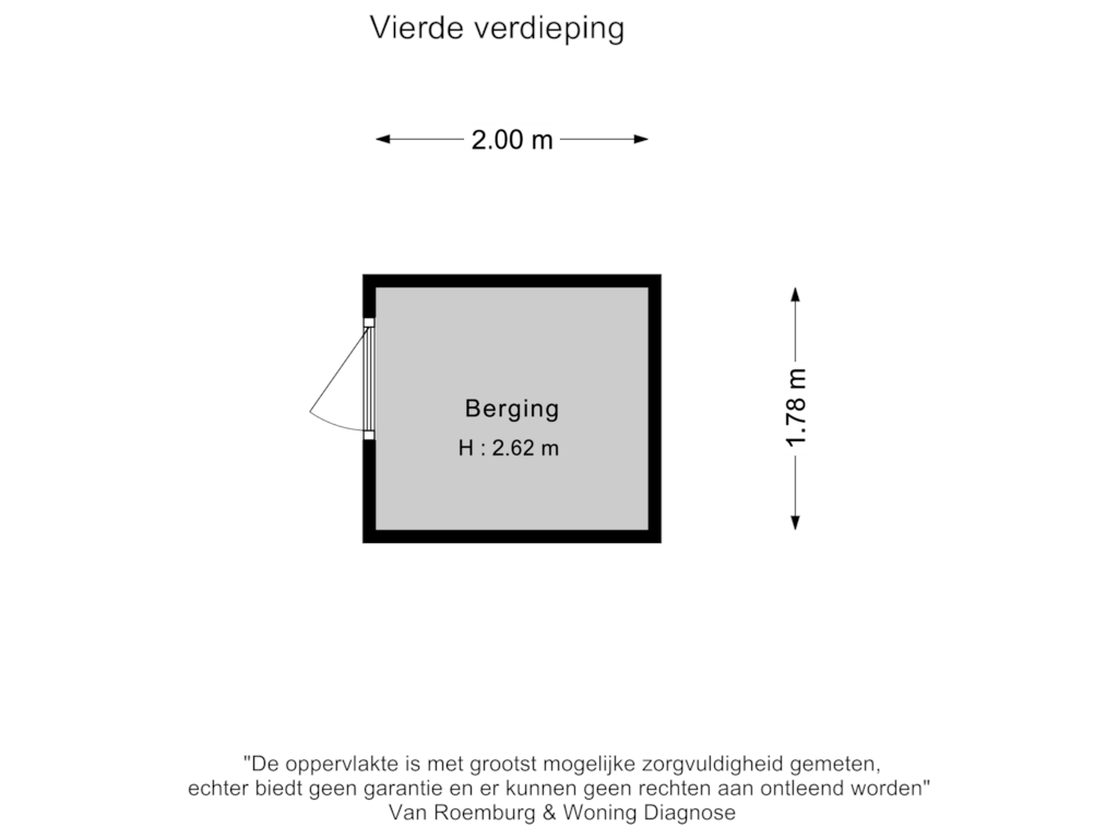 View floorplan of Berging of Meerhuizenstraat 11-S