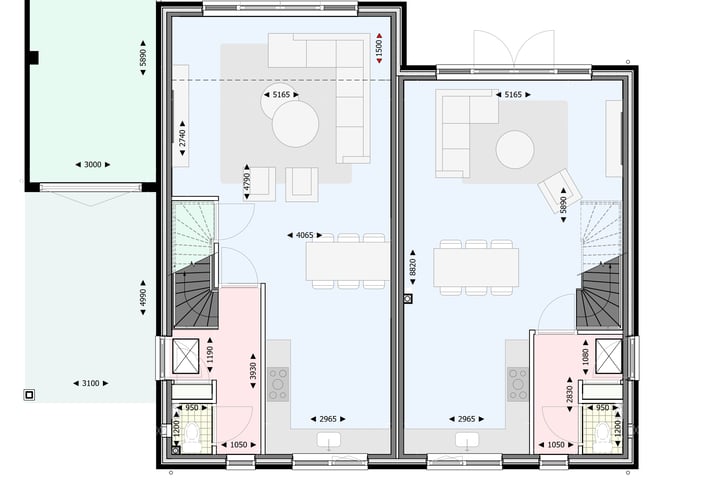 Bekijk foto 6 van 2 onder 1 kapwoningen (Bouwnr. 4)