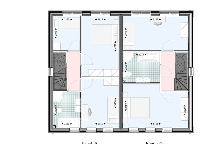 Bekijk foto 7 van 2 onder 1 kapwoningen (Bouwnr. 4)