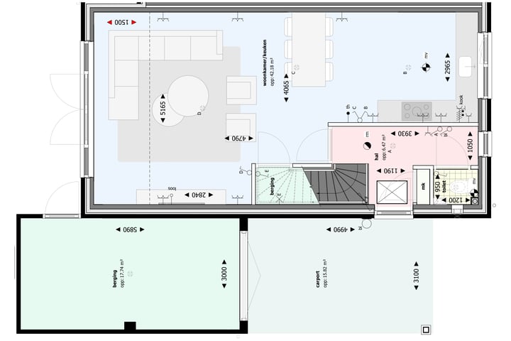 Bekijk foto 12 van 2 onder 1 kapwoningen (Bouwnr. 4)