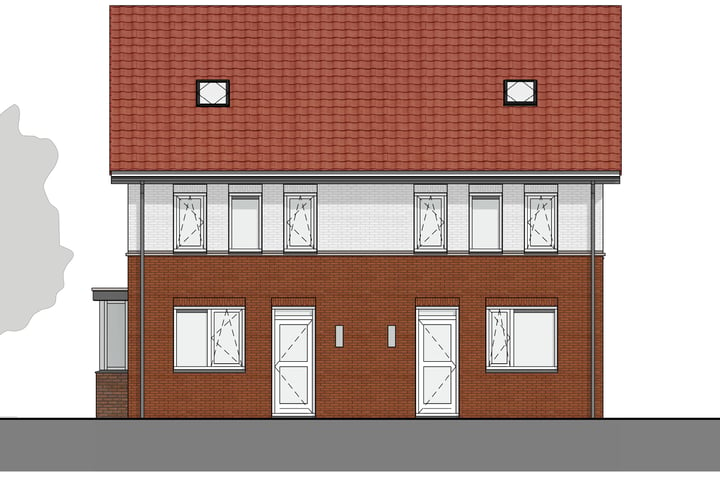 Bekijk foto 2 van 2 onder 1 kapwoningen (Bouwnr. 11)