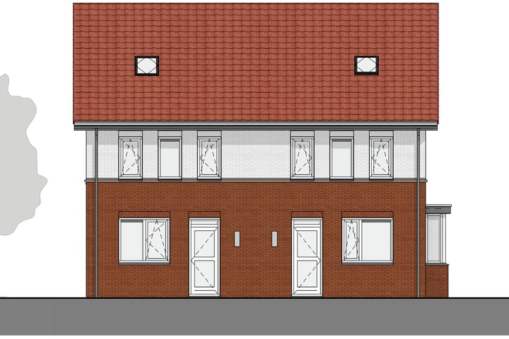 Bekijk foto 3 van 2 onder 1 kapwoningen (Bouwnr. 20)