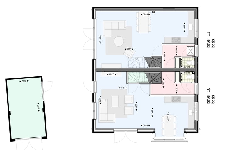 View photo 6 of 2 onder 1 kapwoningen (Bouwnr. 10)