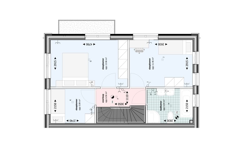 Bekijk foto 14 van 2 onder 1 kapwoningen (Bouwnr. 20)