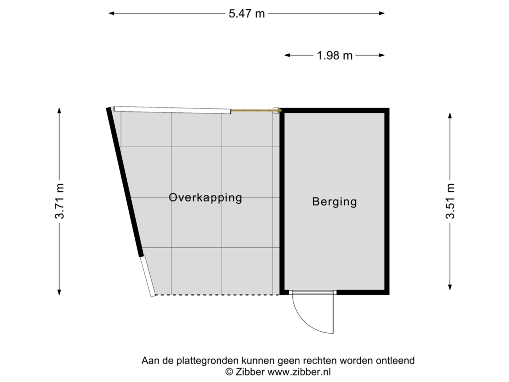 Bekijk plattegrond van Berging van Bandeliersberg 163