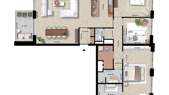 Foto 8 van 4-kamer appartement (Bouwnr. 110)