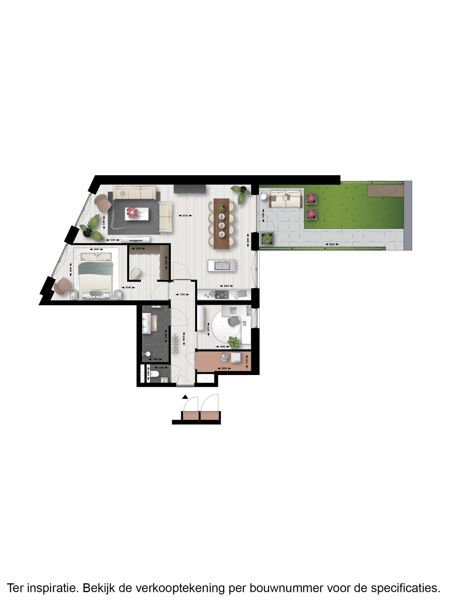 Foto 9 van 3-kamer appartement (Bouwnr. 93)