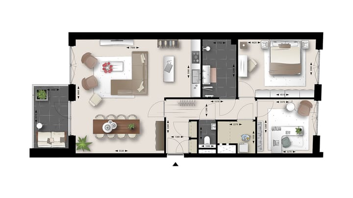 Foto 10 van 3-kamer appartement (Bouwnr. 94)