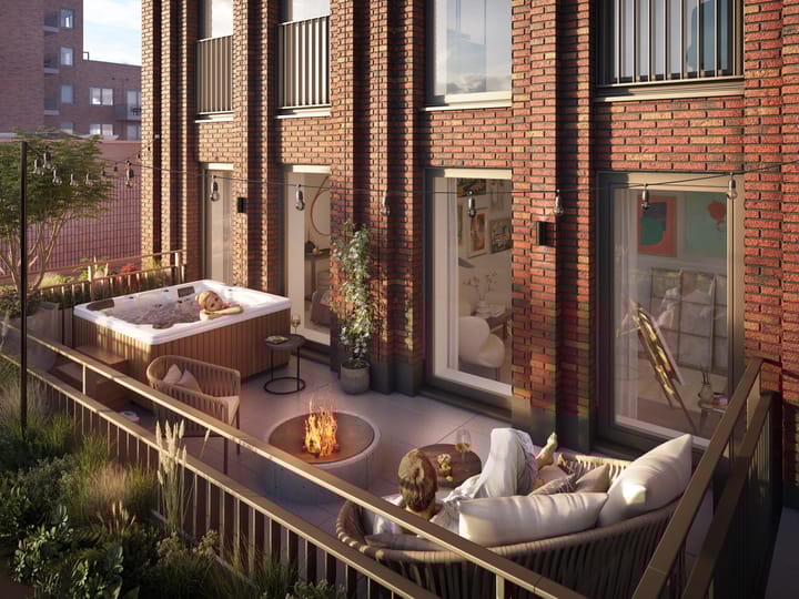 Foto 2 van 4-kamer appartement (Bouwnr. 38)