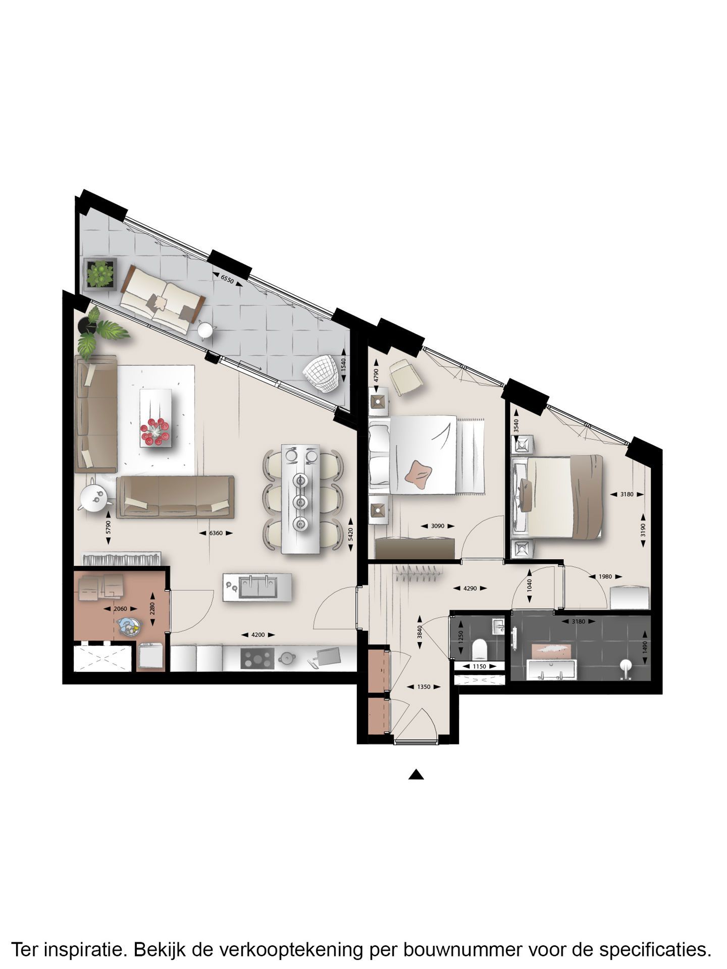 Foto 9 van 3-kamer appartement (Bouwnr. 96)