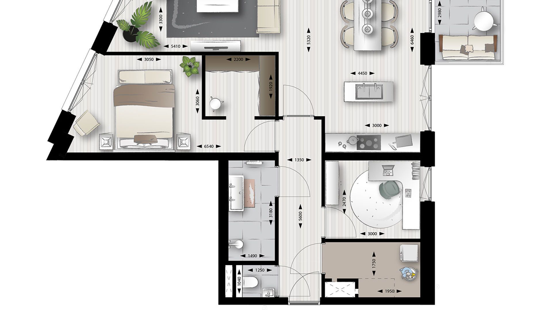 Foto 9 van 3-kamer appartement (Bouwnr. 97)