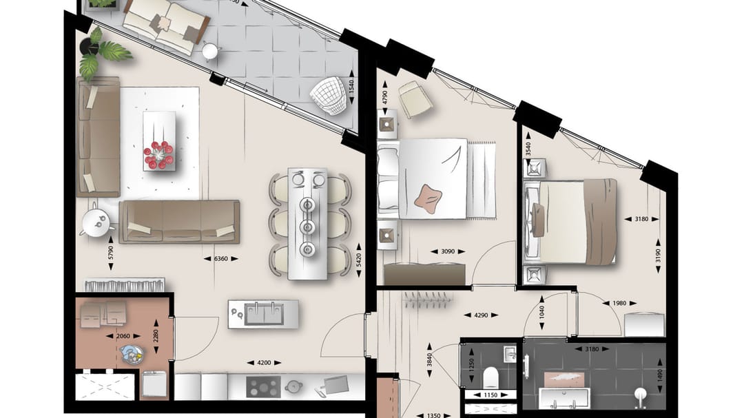 Foto 8 van 3-kamer appartement (Bouwnr. 92)