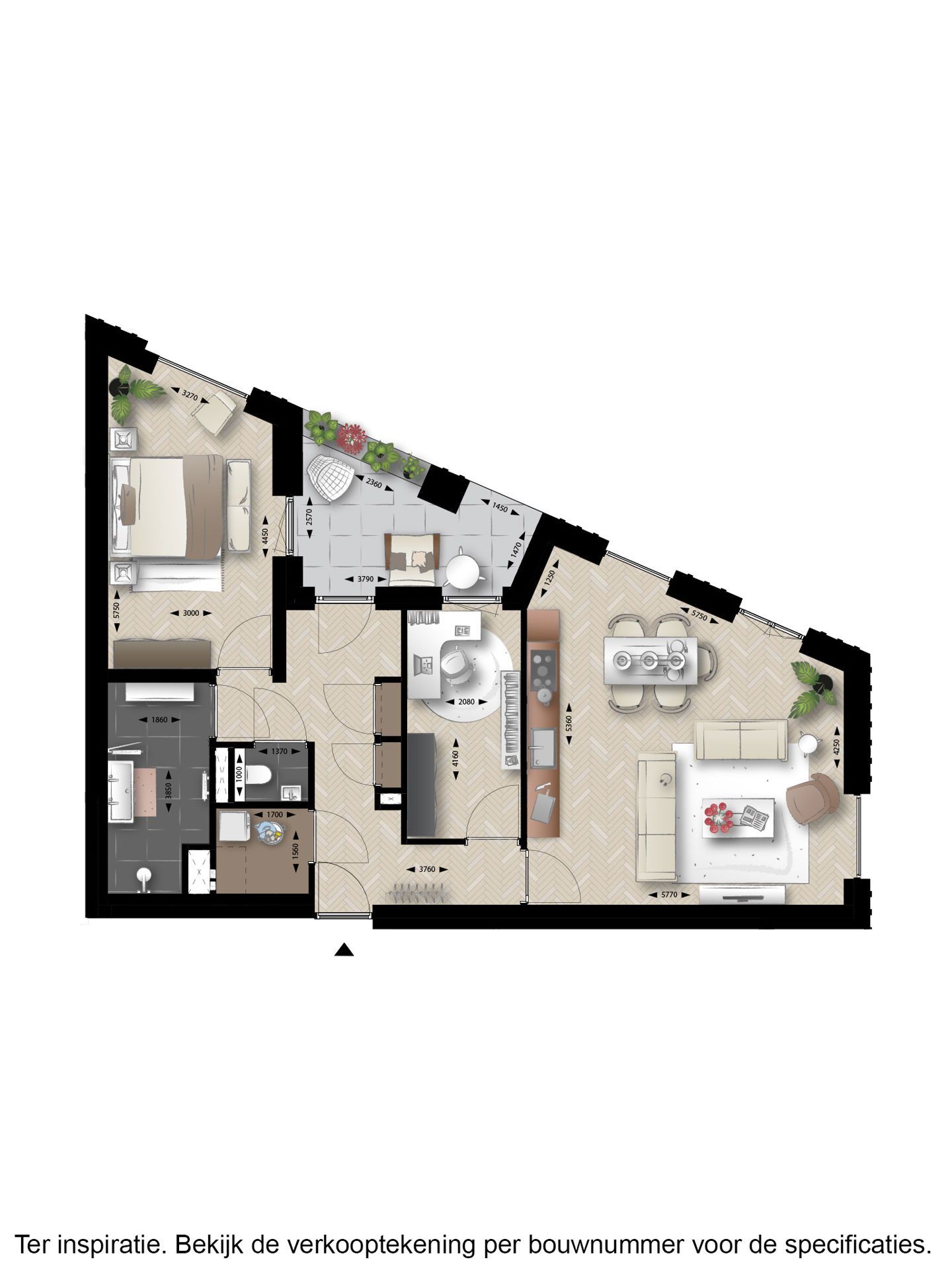 Foto 9 van 3-kamer appartement (Bouwnr. 130)