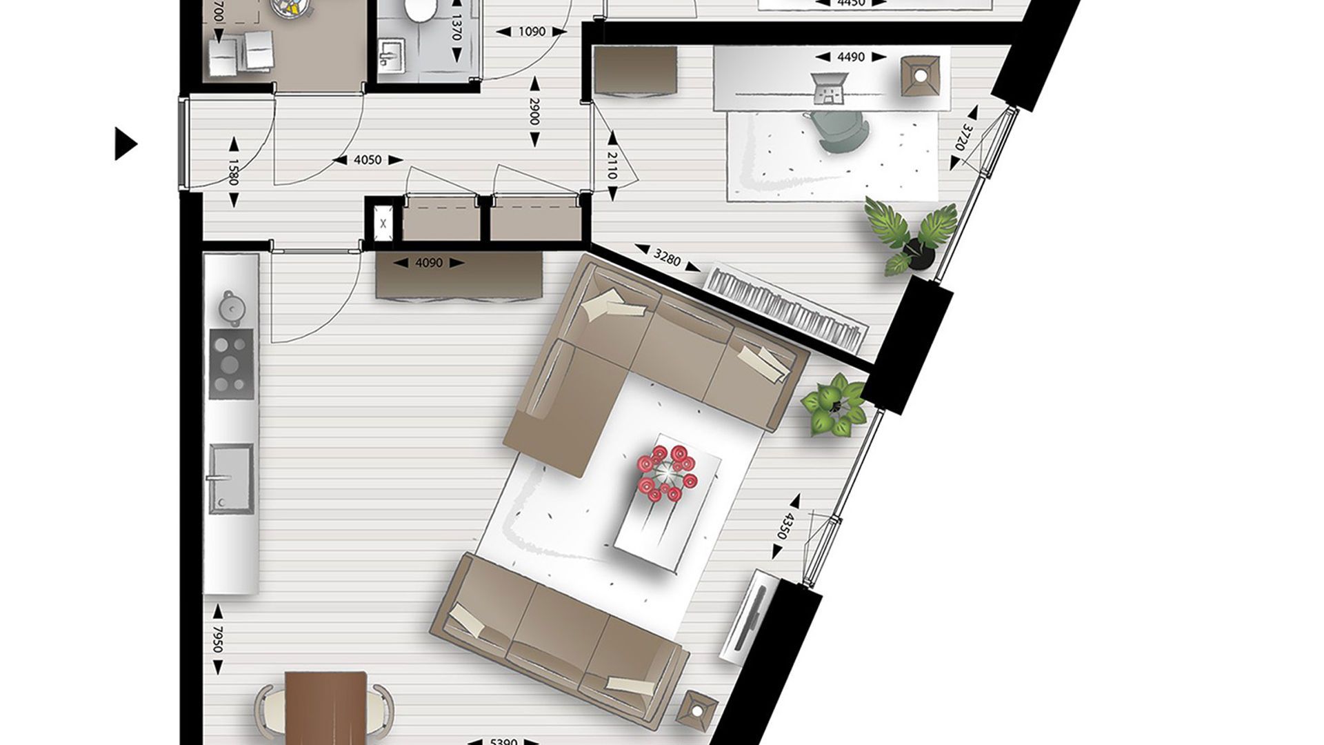 Foto 9 van 3-kamer appartement (Bouwnr. 133)