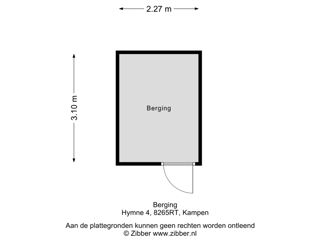 View floorplan of Berging of Hymne 4