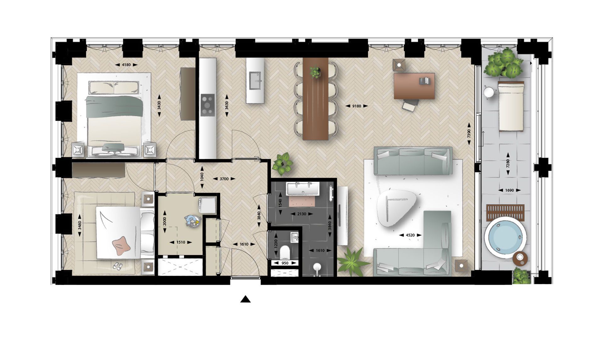 Photo 9 of 3-kamer appartement (Bouwnr. 53)