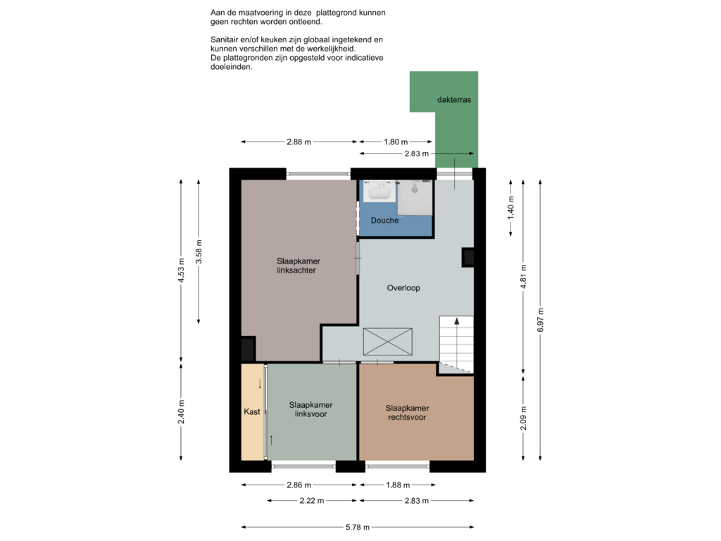 Bekijk plattegrond van Eerste verdieping van Hoflaan 17