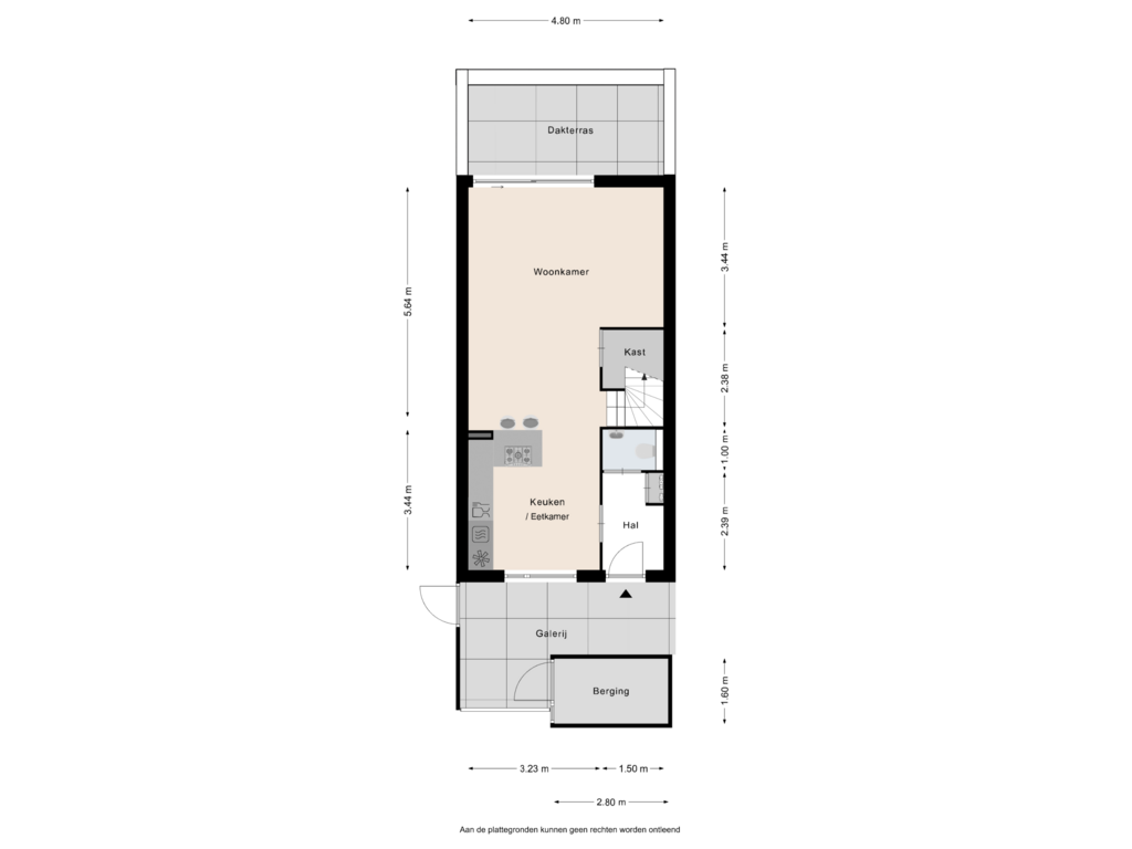 Bekijk plattegrond van Eerste verdieping van Stationsstraat 83