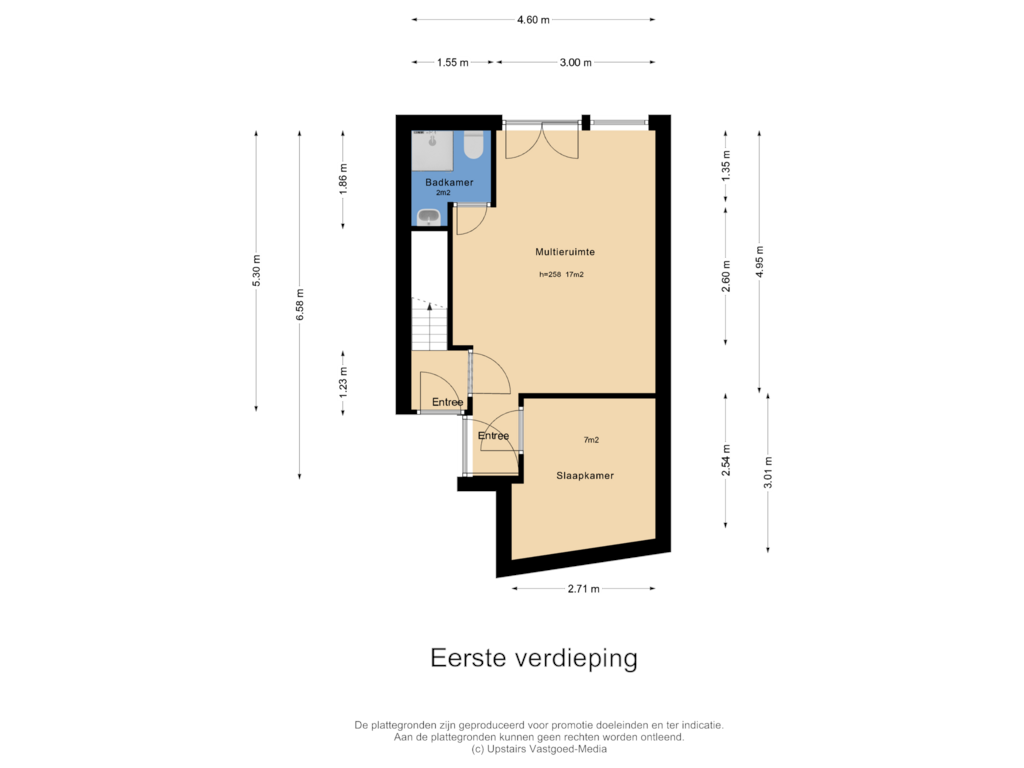 Bekijk plattegrond van Eerste verdieping van Roald Amundsenstraat 68