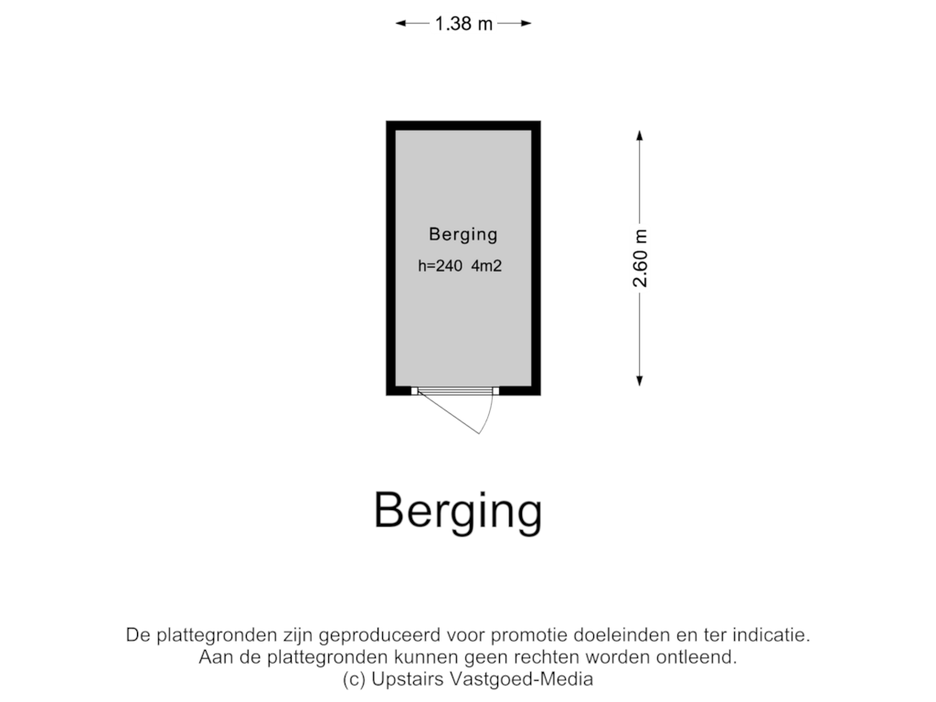 Bekijk plattegrond van Berging van Roald Amundsenstraat 68