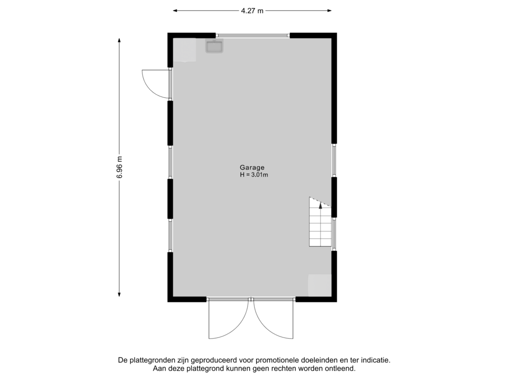 View floorplan of Garage of Middelie 69