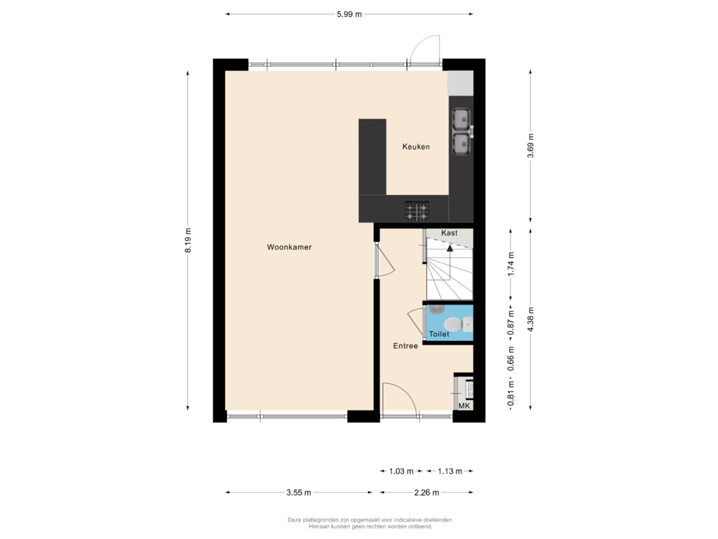 Bekijk plattegrond van Begane grond van Silene 6