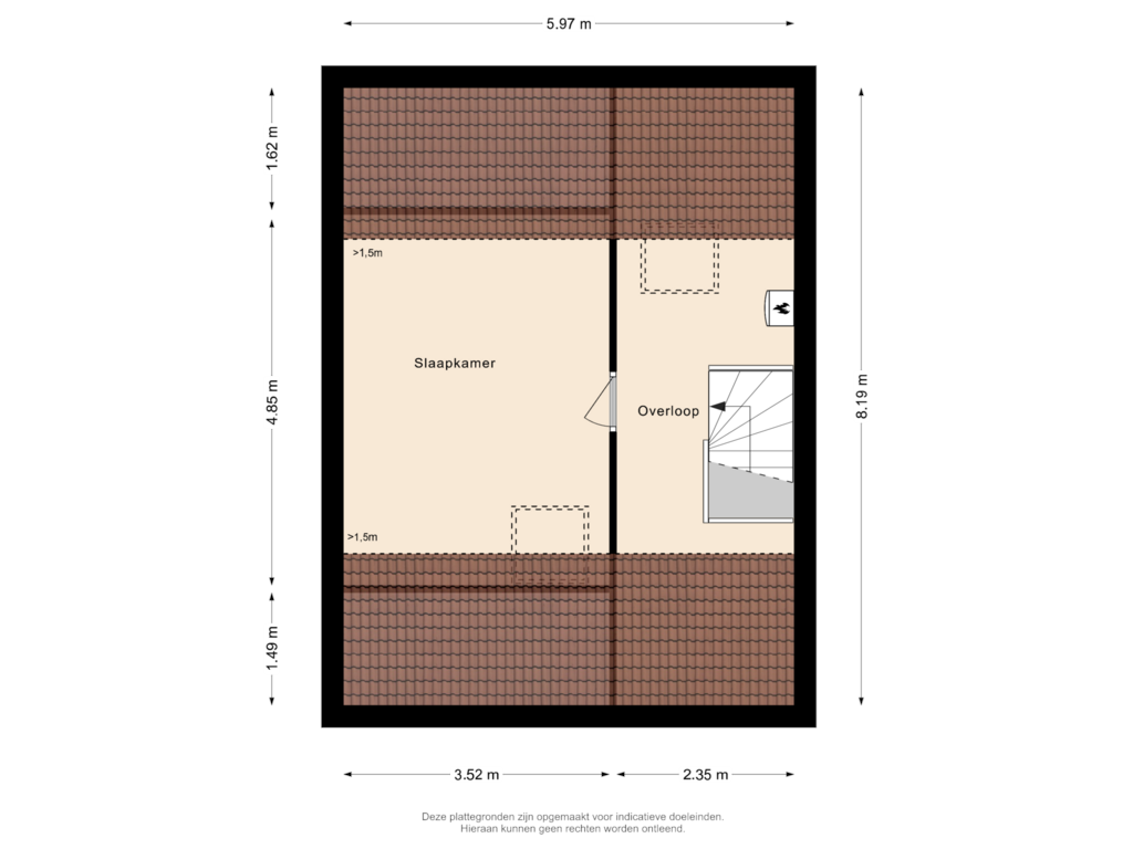 Bekijk plattegrond van Tweede verdieping van Silene 6