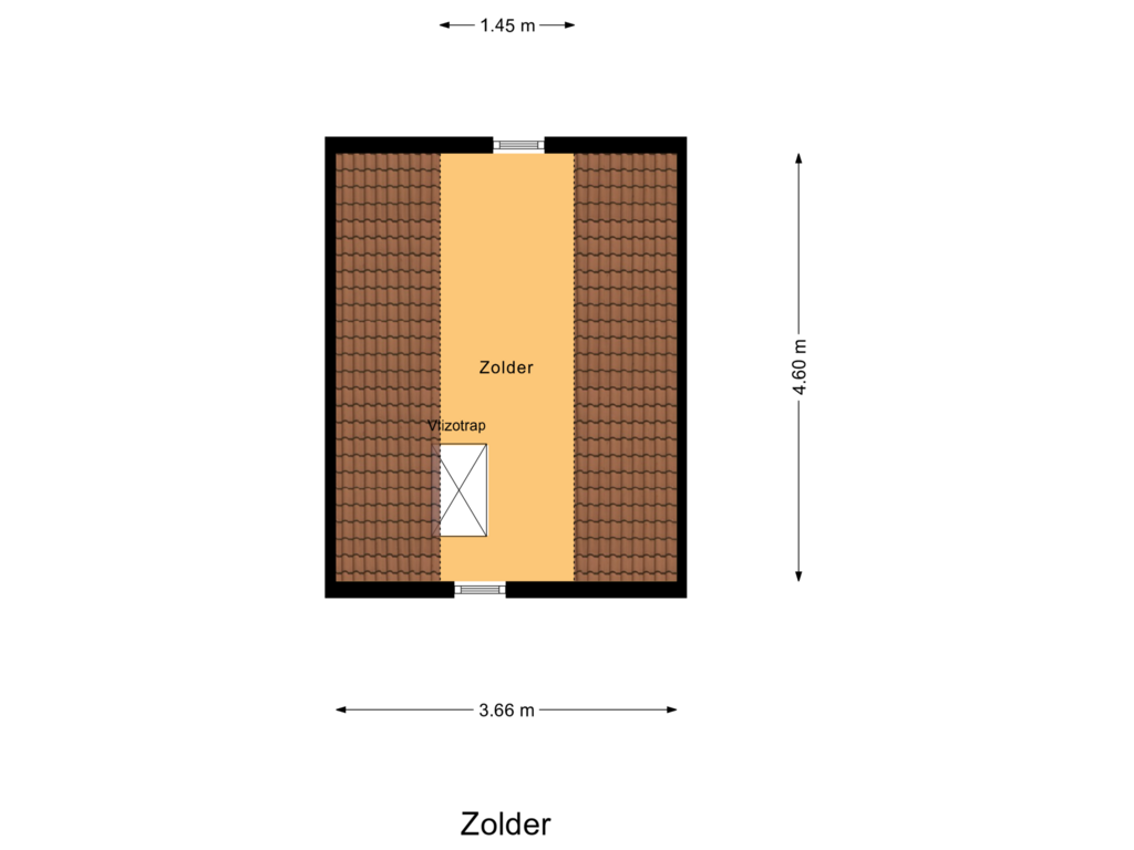 Bekijk plattegrond van Zolder van Oosterdijk 29