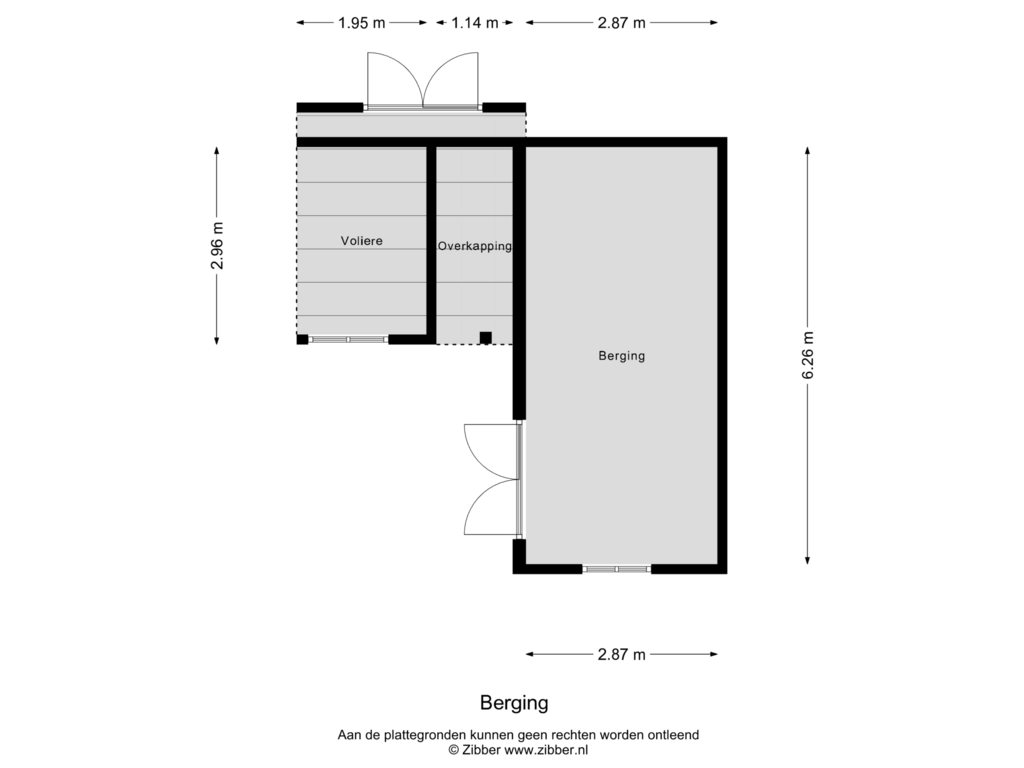 Bekijk plattegrond van Berging van Kruisstraat 34