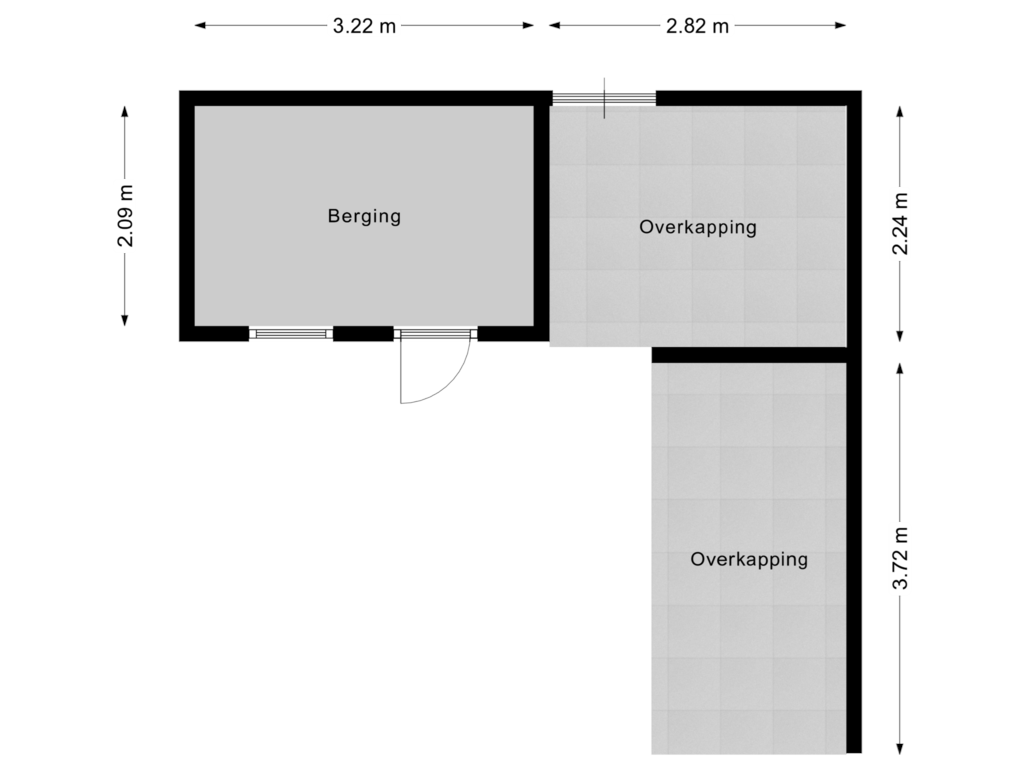 Bekijk plattegrond van Berging van P.C. Hooftstraat 32