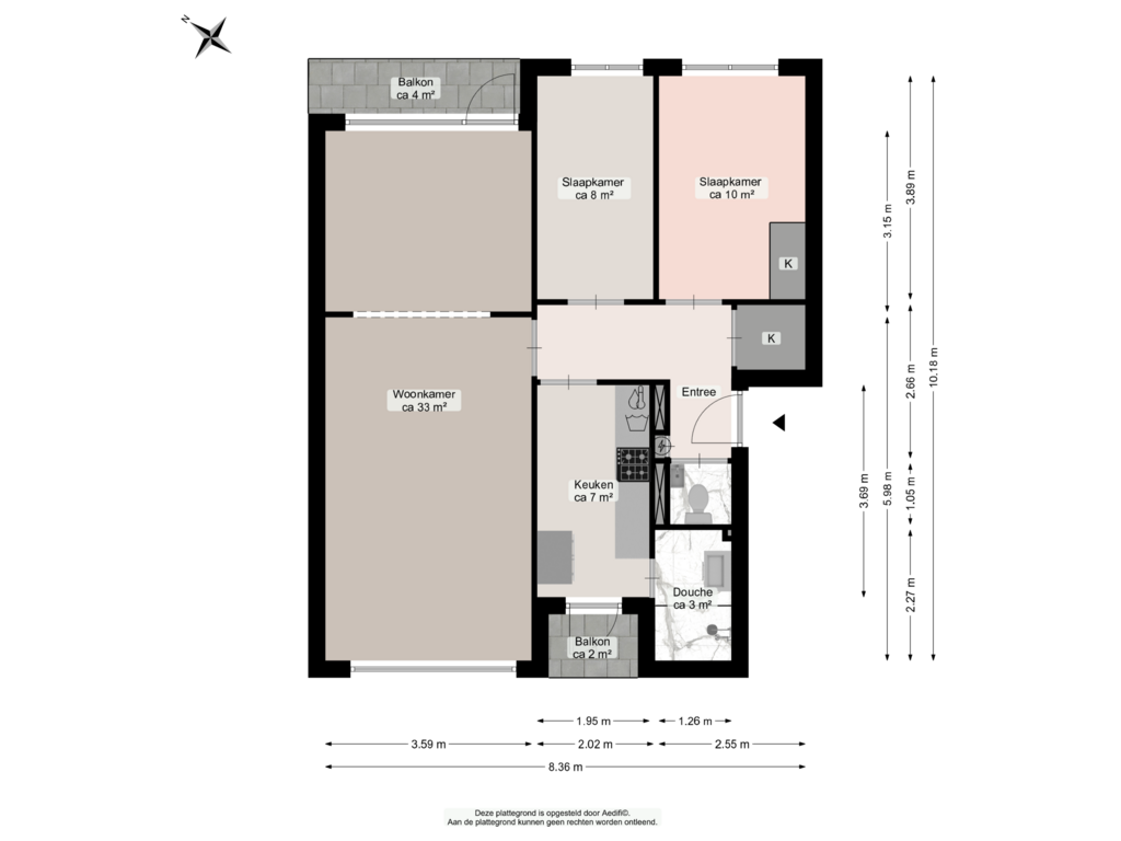 Bekijk plattegrond van Beletage van Dierenriemstraat 51