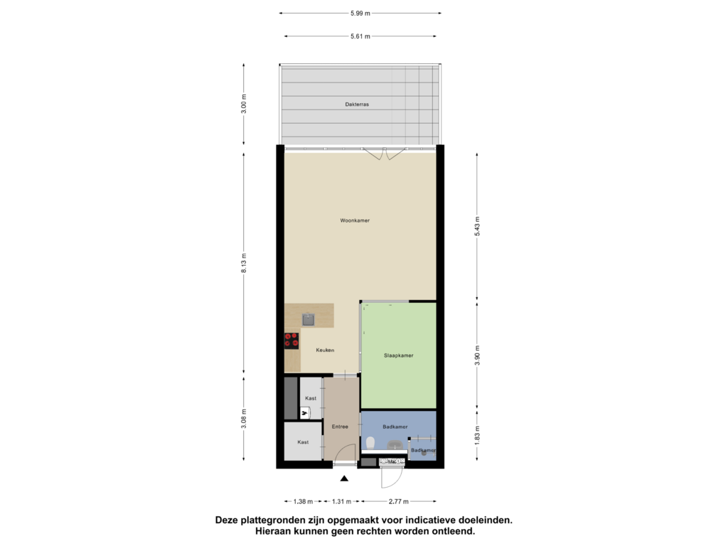 Bekijk plattegrond van Appartement van Raadhuisplein 38