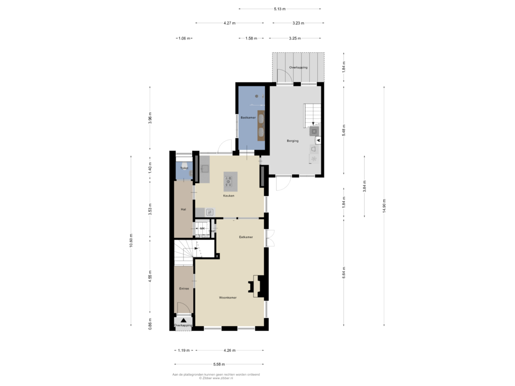 Bekijk plattegrond van Begane Grond van Singel 48